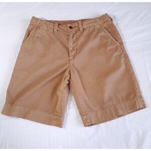Polo by Ralph Lauren Men's Shorts Brown Size 33 100% Cotton Button, Zipper